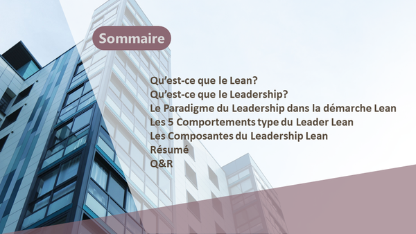 Présentation Powerpoint "Leadership Lean"