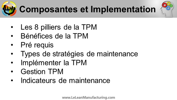 Présentation Powerpoint "TPM, Maintenance Productive Totale"